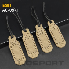 WoSporT Personalized Tag (4 Pieces) – Tan |ANAREUS