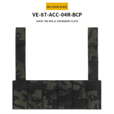 WoSporT mellkasheveder MOLLE bővítőpanel – Multicam Black | ANAREUS