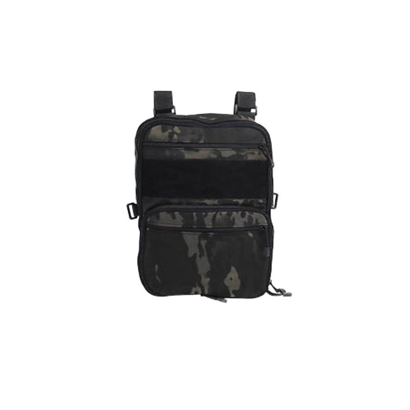 WST MOLLE Tactical FLAT Backpack – MC Black