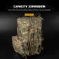 WST MOLLE Tactical FLAT hátizsák 2.0 – Fekete