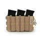WAS Triple Snap MAG Molle Utility Pouch (AR15 / AK) - Coyote