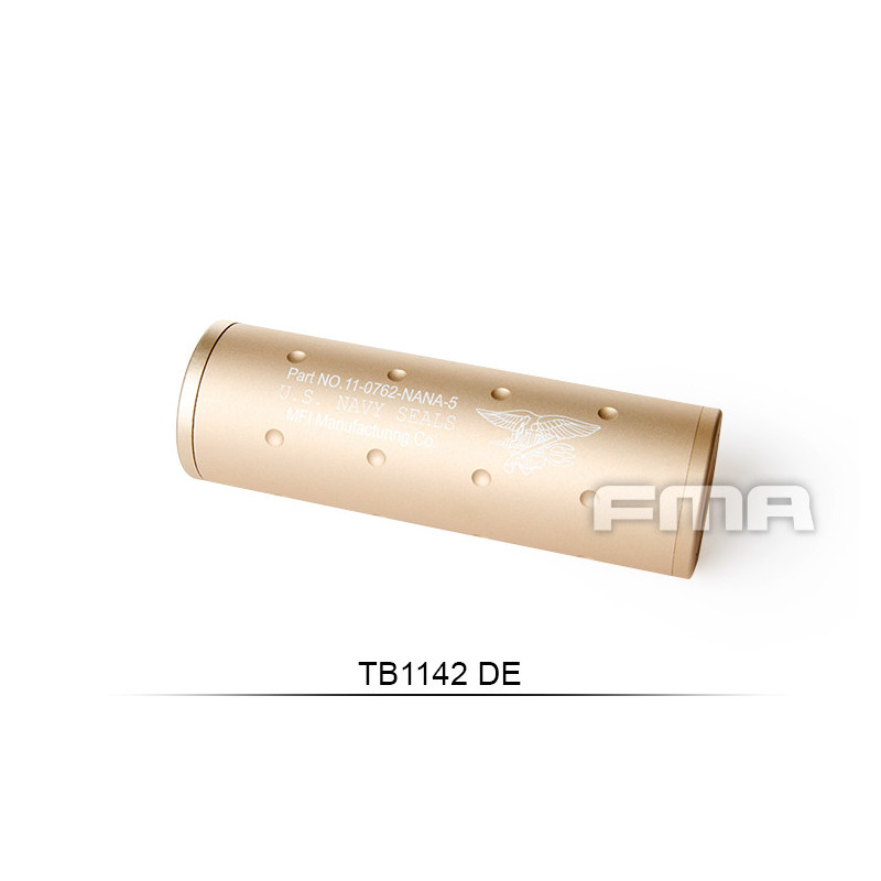 FMA amerikai Navy SEAL-típusú hangtompító, 35x107 mm – barna FMA amerikai Navy SEAL-típusú hangtompító, 35x107 mm – barna