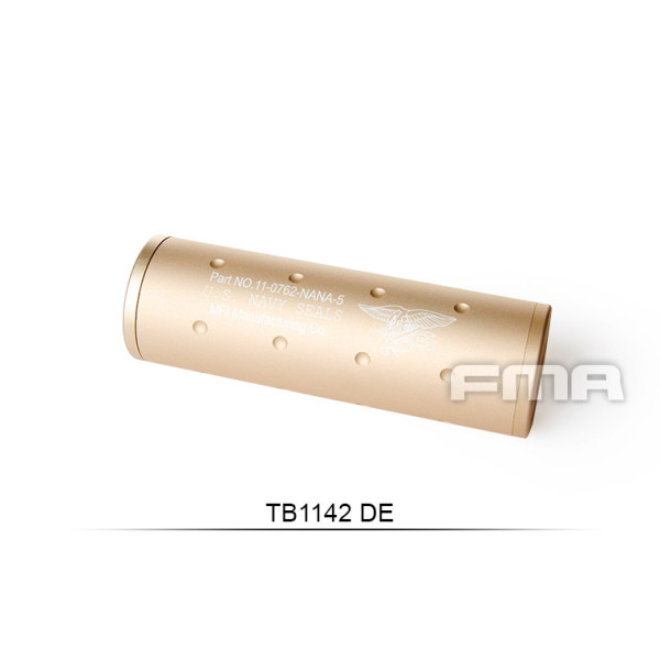 FMA amerikai Navy SEAL-típusú hangtompító, 35x107 mm – barna