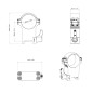 VO 30mm Steel QD Mounting Rings, High - Black