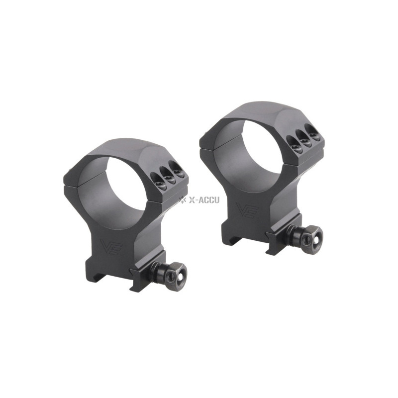 VO 34 mm-es X-ACCU távcsőgyűrűk (6 csavarral), magas – fekete