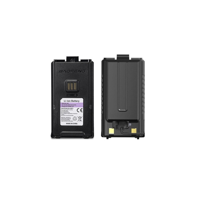Rechargeable Li-Ion battery for Baofeng UV-5RM, 2500 mAh, USB-C