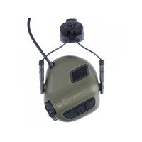 EARMOR M31 PLUS SET elektronikus hallásvédő, fejpántos / sisakra rögzíthető – zöld