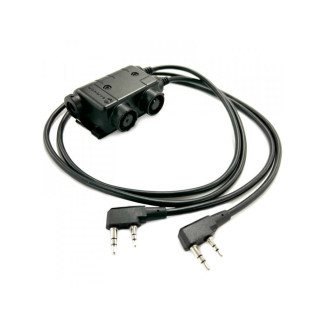 EARMOR M56 DUALCOMM PTT, Kenwood / Baofeng 2-pin Connector