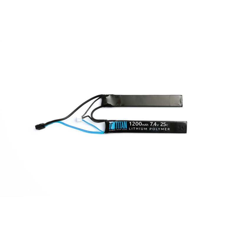 TITAN 7,4 V-os, 1200 mAh-s lítium-polimer akkumulátor, 25C – Nunchuk (kettős)