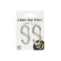 S-Biner® Hook 'N Hold™ karabiner, kicsi – ezüst (2 db)