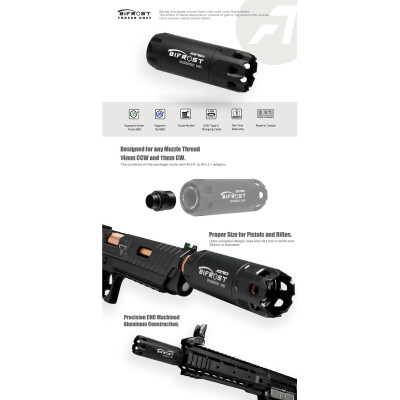 AceTech BIFROST nyomkövető egység csőtorkolati lánggal – fekete