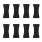 WST VELCRO PATCH Cable Organizer, 8 Pcs – Black