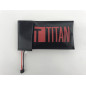 TITAN Safety Fireproof Bag for Batteries, 24.5x10.5 cm - Black