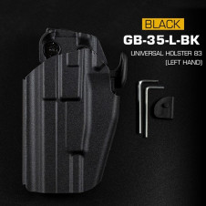 WST Universal Belt Holster GB35 for Full Size Pistols, Left Hand - Black