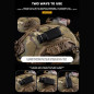 WST Universal Helmet Tactical Light Adapter, Velcro Mount - Tan