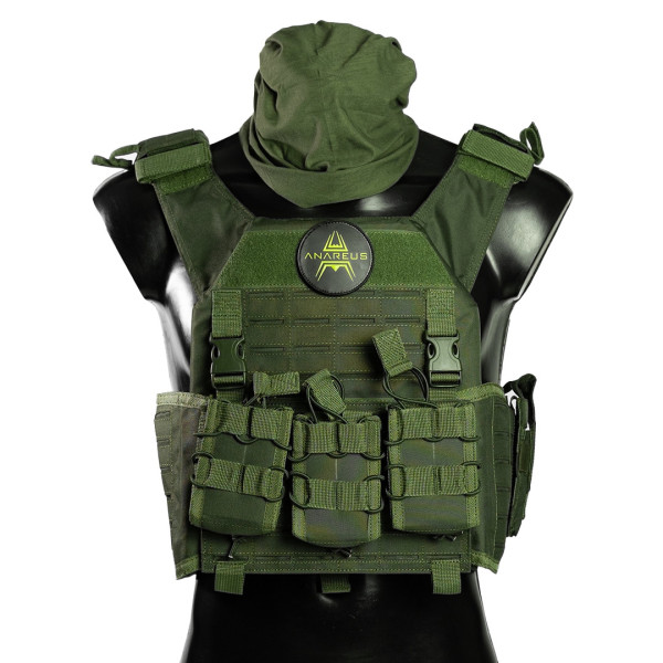 ANAREUS SPIDER Modular Plate Carrier - Green