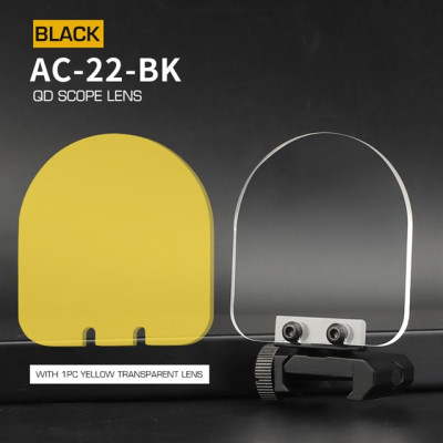 Felhajtható QD távcső- és célzókészülék-védő – fekete