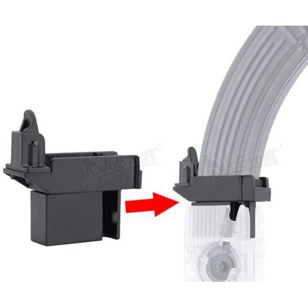 Lever Silence Speedloader AK Adapter - Black