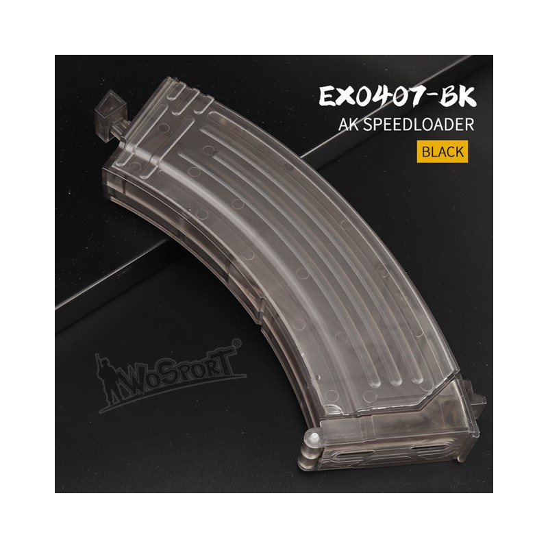 Speedloader type AK, 1000 BBs - Transparent (dark)