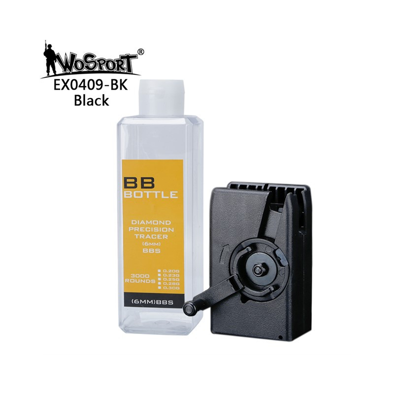 WST Lever Bottle Speedloader, 500 + 2500 BBs - Black WST Lever Bottle Speedloader, 500 + 2500 BBs - Black