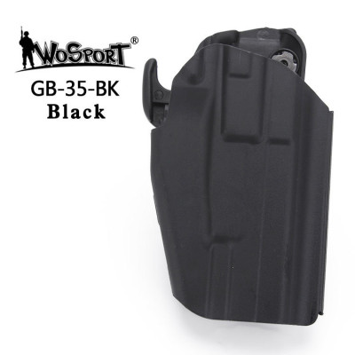 WST Universal Belt Holster GB35 for Full Size Pistols, Right Hand - Black