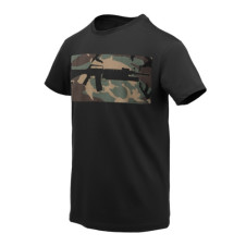 Helikon-Tex 16/203 COMBO póló – Fekete / US Woodland | ANAREUS