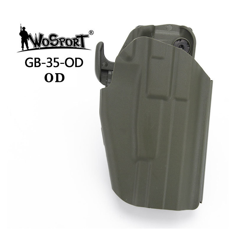WST Universal Belt Holster GB35 for Full Size Pistols, Right Hand - Green WST Universal Belt Holster GB35 for Full Size Pistols, Right Hand - Green