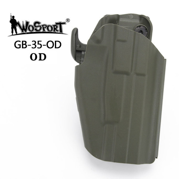 WST Universal Belt Holster GB35 for Full Size Pistols, Right Hand - Green