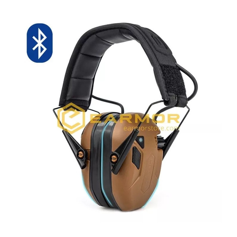EARMOR M300T Bluetooth Electronic Hearing Protector - Coyote Brown EARMOR M300T Bluetooth Electronic Hearing Protector - Coyote Brown