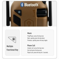 EARMOR M300T Bluetooth-os elektronikus hallásvédő – zöld