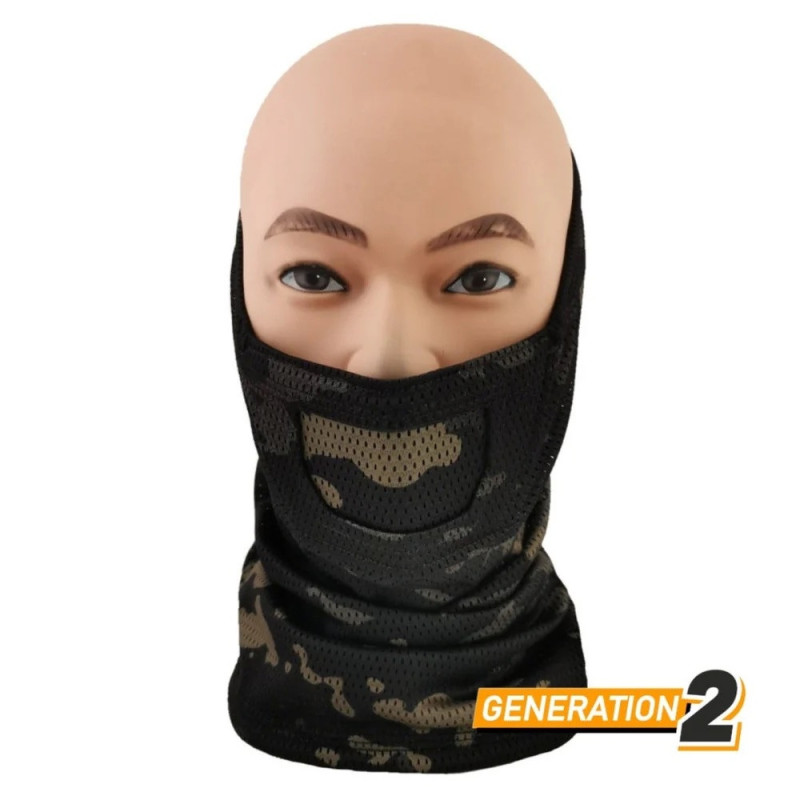 CYGNUS ARMORY Face Warrior Neck Gaiter Gen2 - MC Black CYGNUS ARMORY Face Warrior Neck Gaiter Gen2 - MC Black