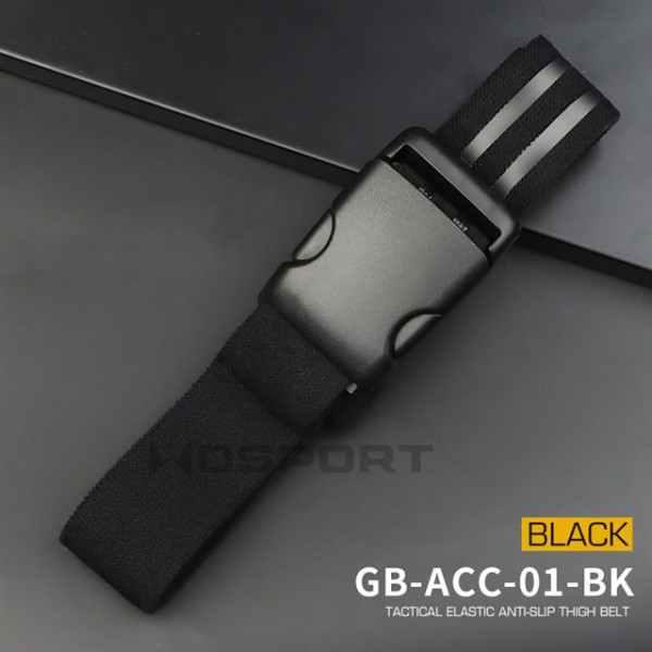 WST Tactical Elastic Anti-Slip Thigh Belt – Black