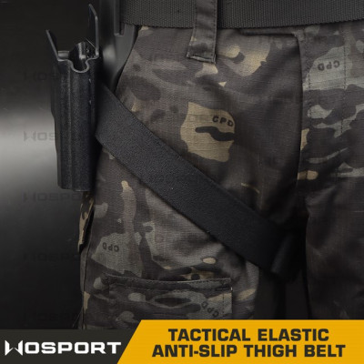 WST Tactical rugalmas, csúszásgátló comböv – fekete