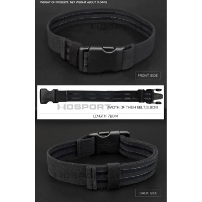 WST Tactical rugalmas, csúszásgátló comböv – fekete