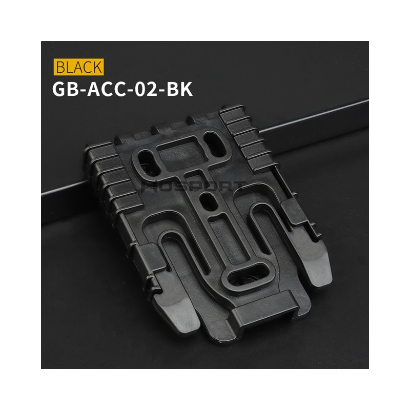 WST Quick Locking System Kit for QLS Holsters – Black