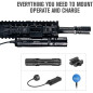 OLIGHT Rifle Flashlight ODIN 2000 lm, RIS Mount - Black