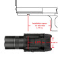 OLIGHT BALDR PRO R pisztolyzseblámpa (zöld lézer) 1350 lm – fekete