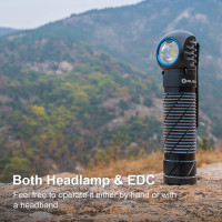 OLIGHT PERUN 2 újratölthető fejlámpa, 2500 lm – fekete