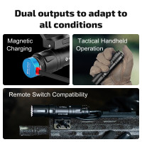 OLIGHT ODIN Mini 1250 lm puskás zseblámpa, M-LOK rögzítéssel – bézs