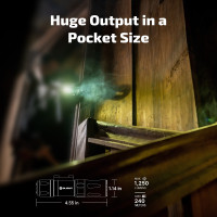 OLIGHT ODIN Mini 1250 lm puskás zseblámpa, M-LOK rögzítéssel – bézs