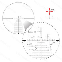 Vector Optics CONTINENTAL X6 3-18x50 FFP távcső – fekete