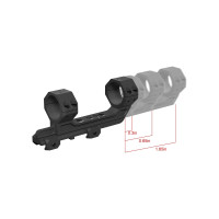 Vector Optics AR15 egyrészes, állítható, hosszabbított távcsőtartó 30 mm-es távcsőhöz