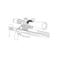 Vector Optics 30mm X-ACCU Mount Assembly Kit (4 Screws Ring) - Black