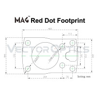 Vector Optics MAG Red Dot Sight Polymer Co-Witness Mount - Black