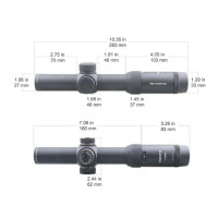 Vector Optics FORESTER 1-5x24 SFP Gen1 LPVO Riflescope - Black