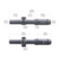 VO FORESTER 1-5x24 SFP Gen1 LPVO távcső – fekete