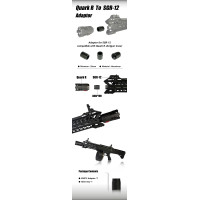 AceTech 32 mm-es Quark-R nyomkövető adapter TM SGR-12-hez – fekete