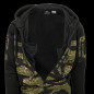 HELIKON ROGUE kapucnis pulóver (FullZip)® – Fekete/tigriscsíkos