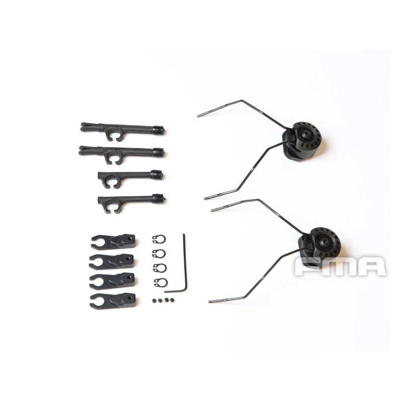 FMA Headphone Universal Modular FARA OTH Attach ARC Rail Kit - Black