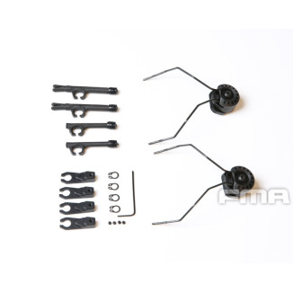 FMA Headphone Universal Modular FARA OTH Attach ARC Rail Kit - Black